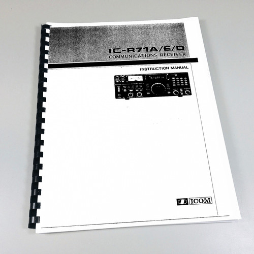 Icom r71a manuale - ic-r71a,
