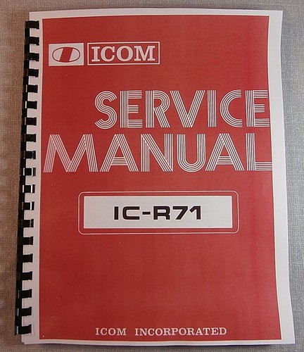 Icom r71 manuale di - icom, (a,e)