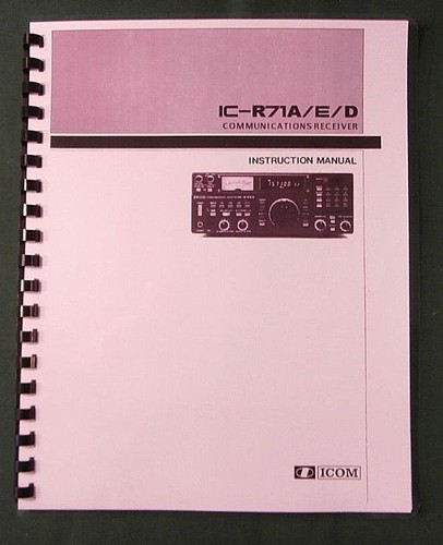 Icom r71a manuale di - icom,